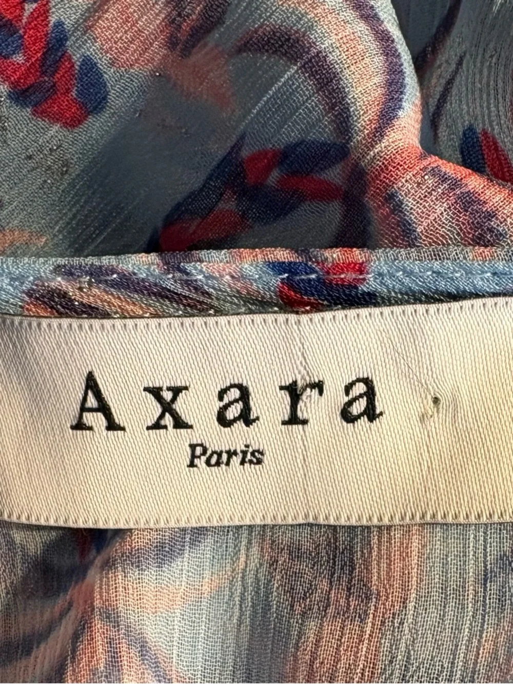 Women’s Axara Paris Dress Size L Boho Fairy Wrap Style Feminine V Neck Midi - Picture 9 of 10